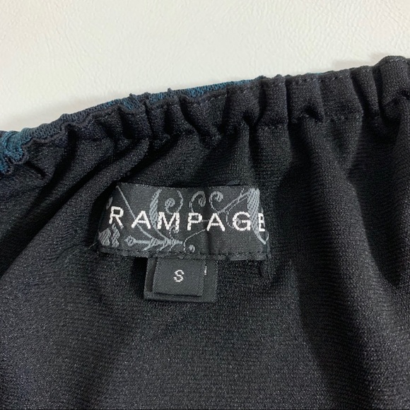 Rampage black turquoise halter top size Small - Picture 6 of 7